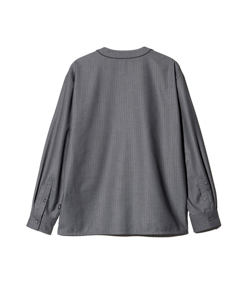 glamb（グラム） シャツ Stripe Baseball Shirt / ストライプベース