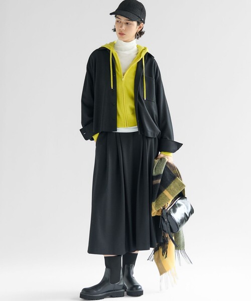 23区（ニジュウサンク） パーカー ピュアカシミヤ ジップアップ ニット