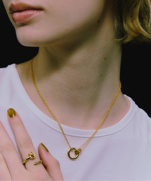 ネックレス LAPUIS(ラピュイ)Coil Circle necklace レディースの画像