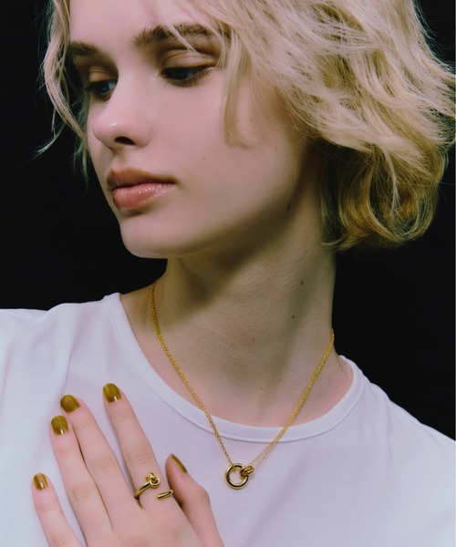 ネックレス LAPUIS(ラピュイ)Coil Circle necklace レディースの画像