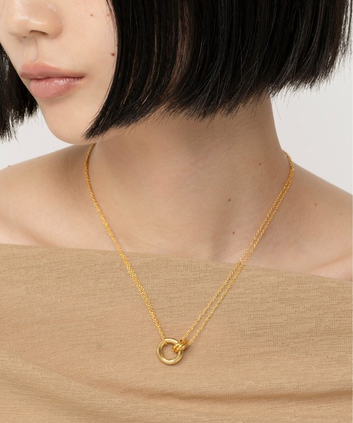 ネックレス LAPUIS(ラピュイ)Coil Circle necklace レディースの画像