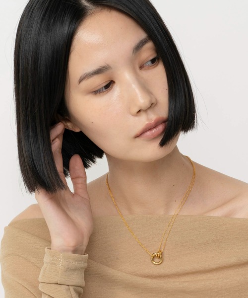 ネックレス LAPUIS(ラピュイ)Coil Circle necklace レディースの画像