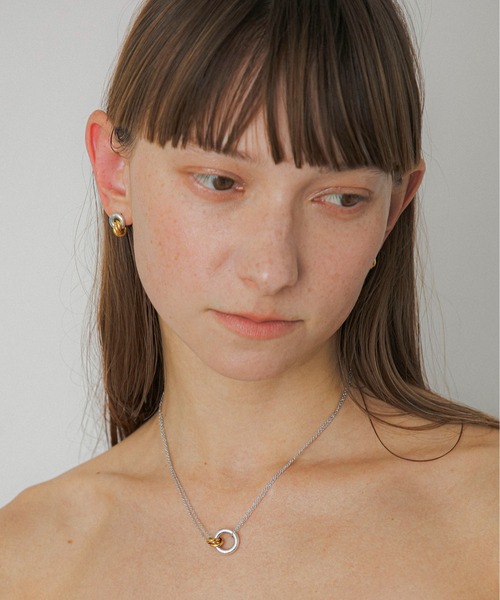 ネックレス LAPUIS(ラピュイ)Coil Circle necklace レディースの画像