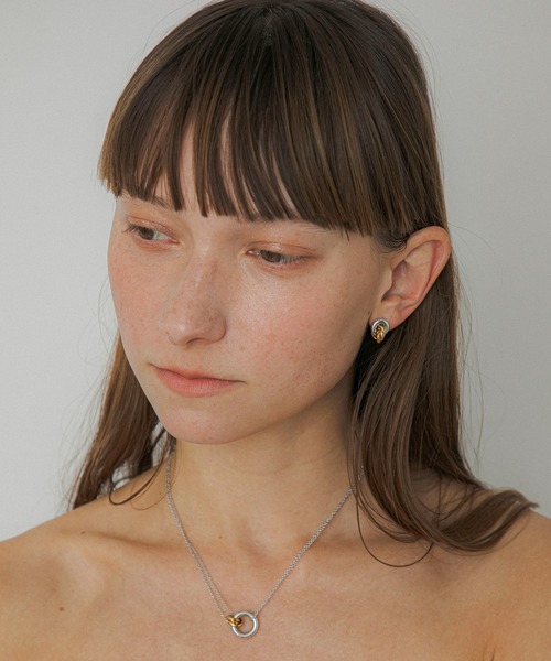 ネックレス LAPUIS(ラピュイ)Coil Circle necklace レディースの画像