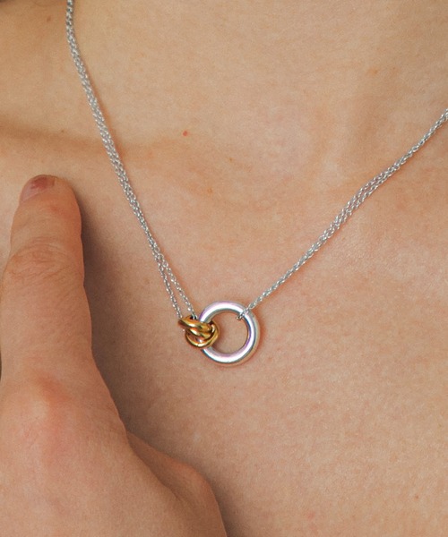ネックレス LAPUIS(ラピュイ)Coil Circle necklace レディースの画像