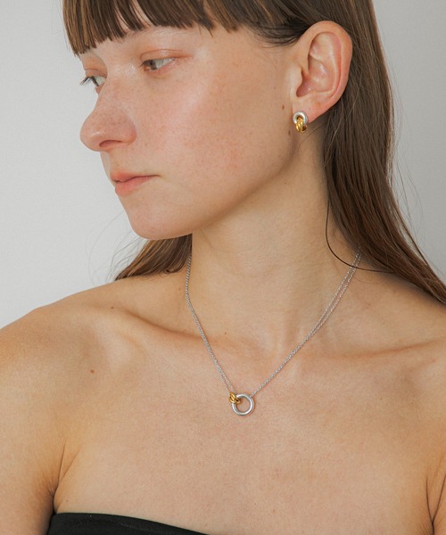 ネックレス LAPUIS(ラピュイ)Coil Circle necklace レディースの画像
