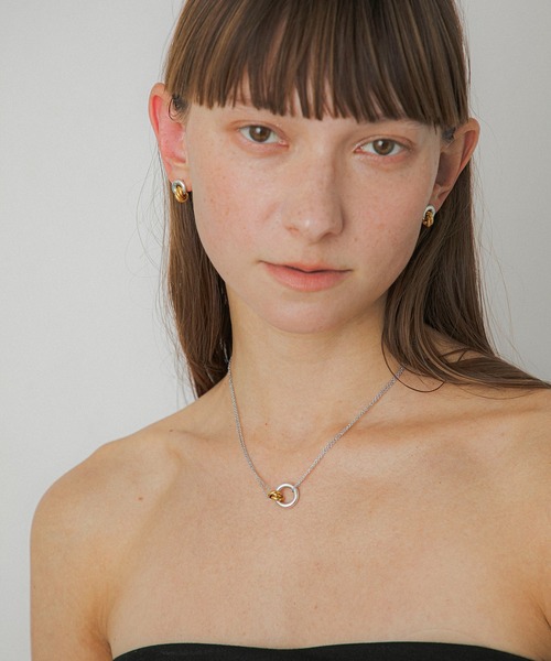 ネックレス LAPUIS(ラピュイ)Coil Circle necklace レディースの画像
