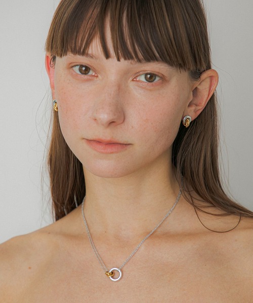 ネックレス LAPUIS(ラピュイ)Coil Circle necklace レディースの画像