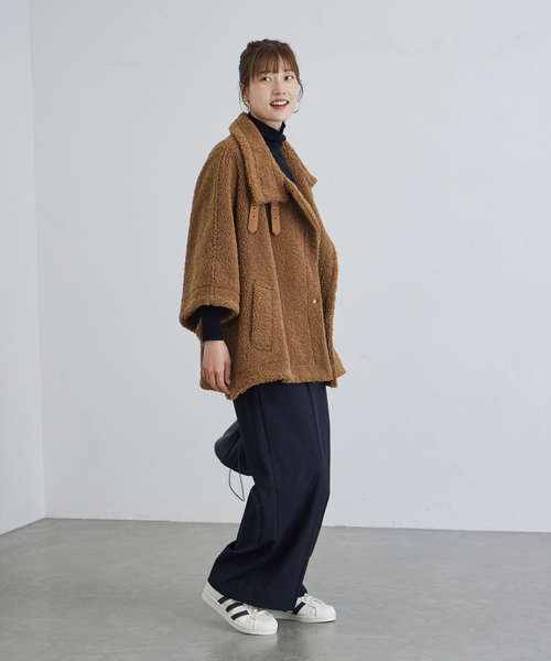 FRAMeWORK】Wオーバーサイズジャケット（ブラウン） FRAMeWORK