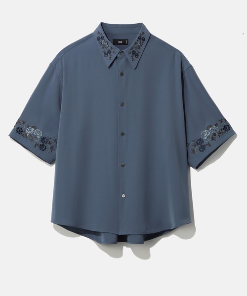 「HARE」 半袖シャツ SMALL ブラック メンズ_画像3