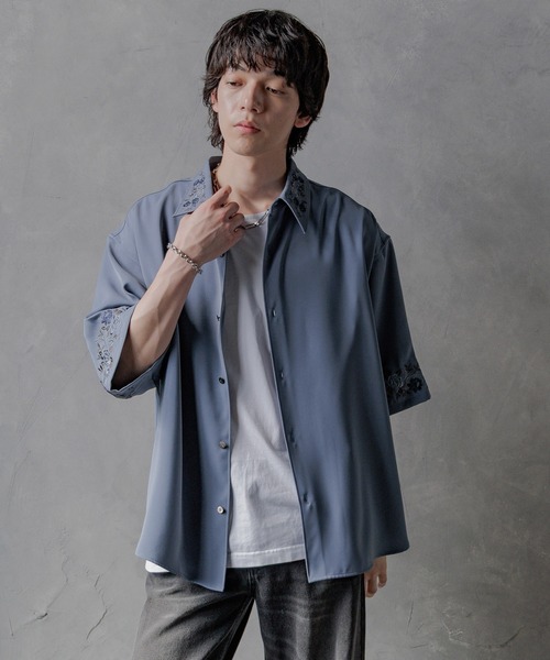 「HARE」 半袖シャツ SMALL ブラック メンズ_画像8