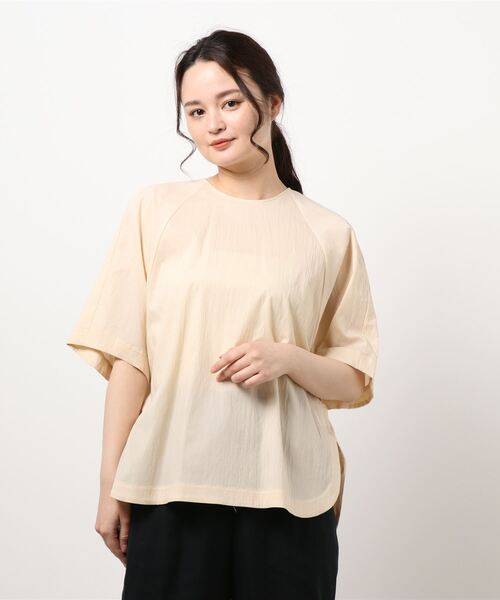 「Rouge vif」 半袖ブラウス フリー ベージュ レディース_画像6