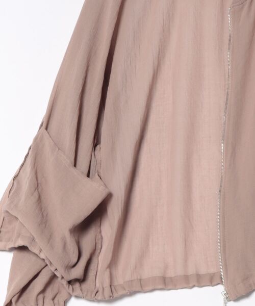 「INTERPLANET」 ジップアップブルゾン FREE カーキ レディース_画像2