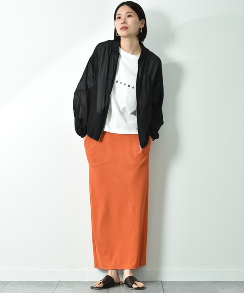 「INTERPLANET」 ジップアップブルゾン FREE カーキ レディース_画像9