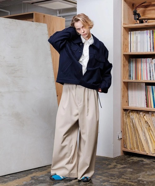 VOAAOV（ヴォアーブ） ブルゾン アウター RECYCLED MELTON Blouson