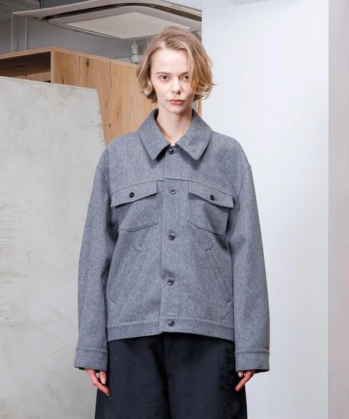 VOAAOV（ヴォアーブ） ブルゾン アウター RECYCLED MELTON Blouson