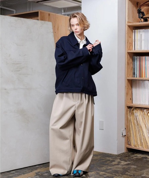 VOAAOV（ヴォアーブ） ブルゾン アウター RECYCLED MELTON Blouson