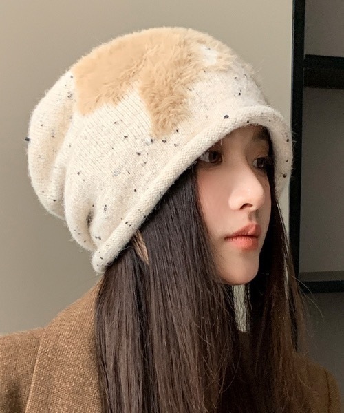 ポ*ン様 最終値下げ　縷縷夢兎　ハンドニット　ニット帽　ニットキャップ　ビーニー rurumu:（ルルムウ）の「rurumu:/ルルムウ/rurumu: usa-mimi knit cap