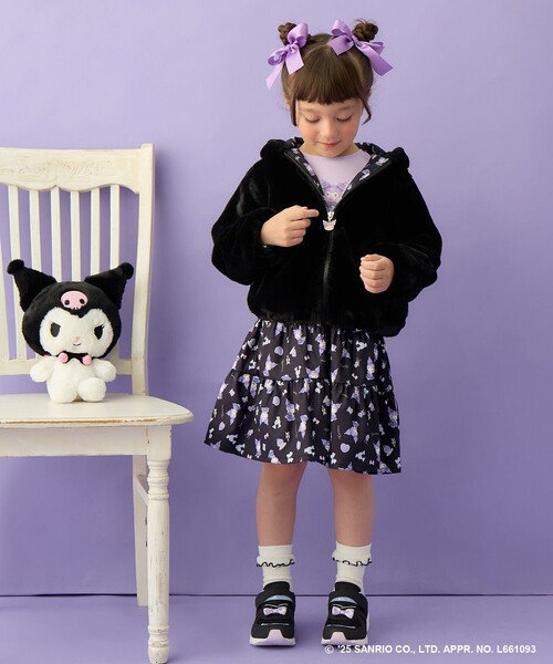 anyfam any kids クロミなりきりブルゾン　マジカルキャット　130 any FAM×サンリオキャラクターズ】なりきりフェイクファーブルゾン