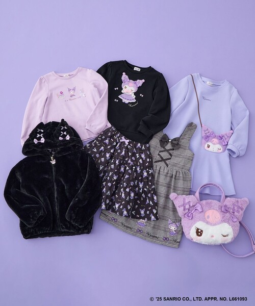 anyfam any kids クロミなりきりブルゾン　マジカルキャット　130 ANY（エニィ） ブルゾン アウター 「マイメロディ＆クロミ×ANY KIDS