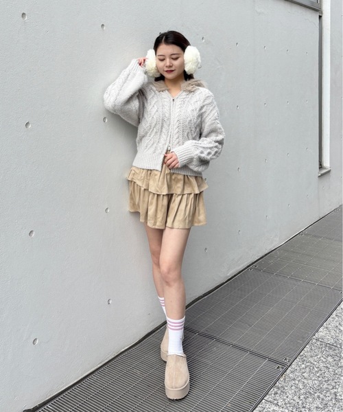 FOXEY♡ホワイトニット パーカー 38 FOXEY♡ホワイトニット パーカー 38