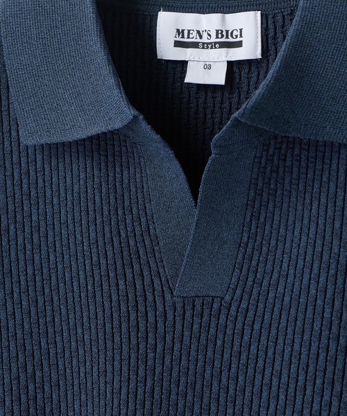 MEN'S BIGI（メンズビギ） ポロシャツ 半袖 バンブーリンクス