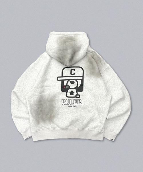 centimeter（センチメーター） パーカー Boxy ruler zip hoodie メンズ