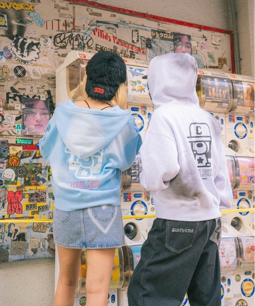 centimeter（センチメーター） パーカー Boxy ruler zip hoodie メンズ