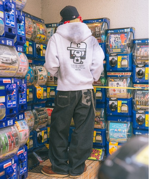 centimeter（センチメーター） パーカー Boxy ruler zip hoodie メンズ