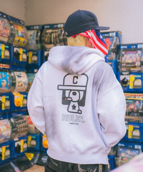 centimeter（センチメーター） パーカー Boxy ruler zip hoodie メンズ