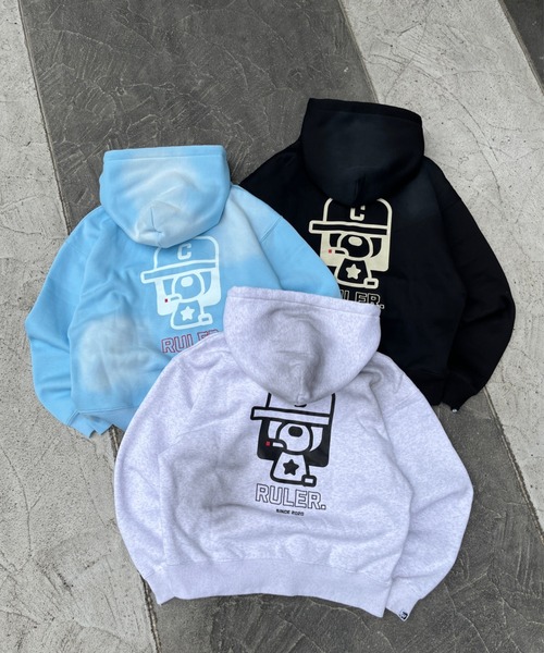 centimeter（センチメーター） パーカー Boxy ruler zip hoodie メンズ