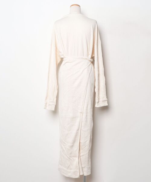 BASERANGE（ベースレンジ） 長袖ワンピース X-SMALL ブルー レディース