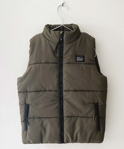 SHISKY（シスキー） ダウンベスト アウター スタンドカラー フェイク