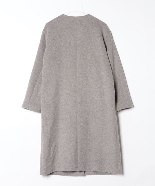 「URBAN RESEARCH Sonny Label」 ノーカラーコート FREE グレー レディース_画像2