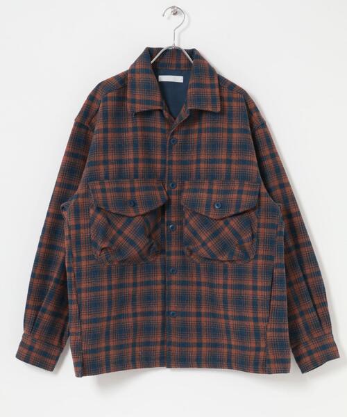 Supreme 22AWチェック柄 ヘビーフランネルジャケット SENSE OF PLACE by URBAN RESEARCH コート ジャケット ヘビーネル