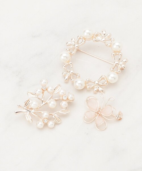 SHOO・LA・RUE（シューラルー） ブローチ 「セレモニー」3点セット