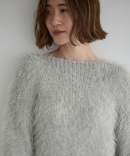 Editt by YECCA VECCA ニット セーター フェザーMIXロービングニット
