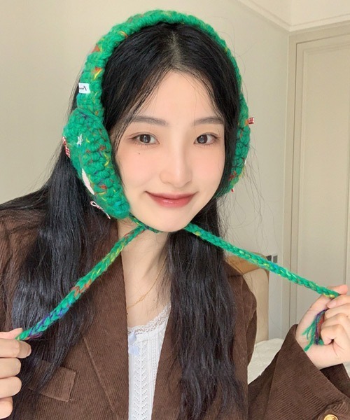 ITZY GOLD makestar クッキー イヤーマフラー トレカ コンプ ショップニコニコ ShopNikoNiko フェイクファー カラフルニット編み