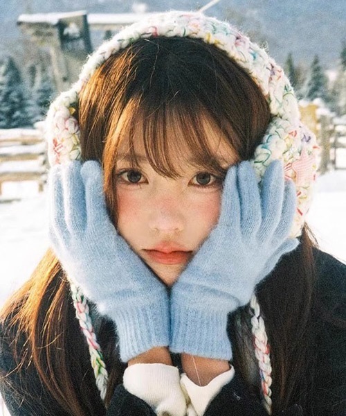 Ressaca（レサーカ） 耳当て イヤーマフ カラフル手編み風イヤー