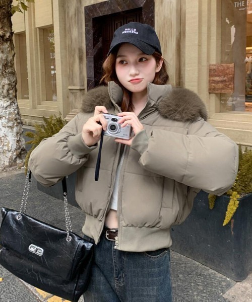 【美品】ジャスグリッティー3wayファー付きショートダウンジャケット JUSGLITTY（ジャスグリッティー）の「3WAYコート（ダウン