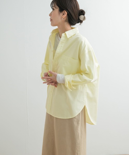 「URBAN RESEARCH DOORS」 長袖シャツ MEDIUM ベージュ系その他 レディース_画像2