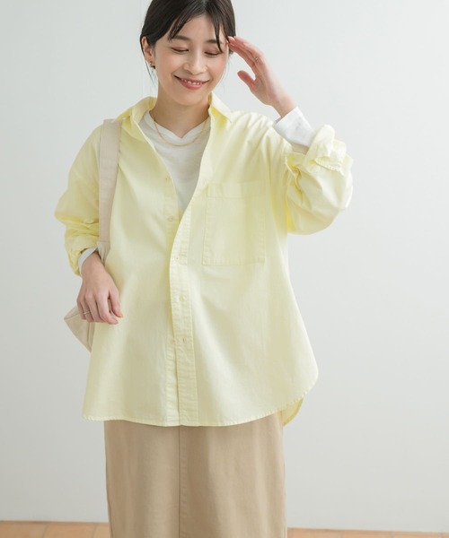 「URBAN RESEARCH DOORS」 長袖シャツ MEDIUM ベージュ系その他 レディース_画像4