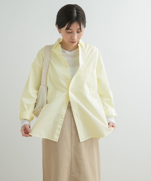 「URBAN RESEARCH DOORS」 長袖シャツ MEDIUM ベージュ系その他 レディース_画像6