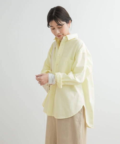 「URBAN RESEARCH DOORS」 長袖シャツ MEDIUM ベージュ系その他 レディース_画像8