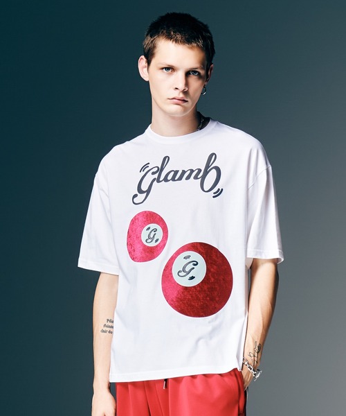 glamb（グラム） tシャツ Eight Ball T-Shirt / エイトボールTシャツ