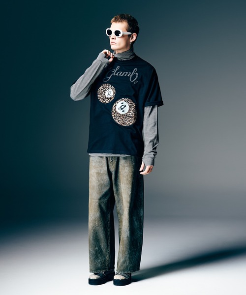 glamb（グラム） tシャツ Eight Ball T-Shirt / エイトボールTシャツ