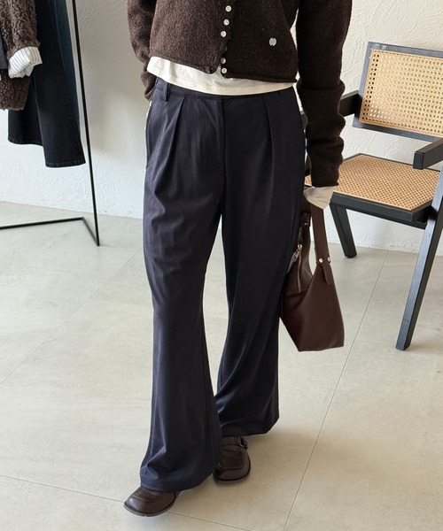 MUHET（ミュエータ） パンツ waist design straight pants / ウエスト