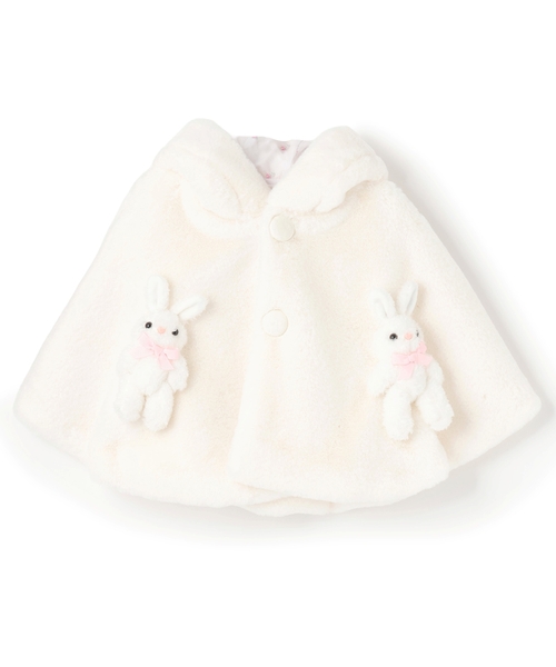 mezzo piano ベビー うさぎ フェイクファーケープ : ZOZOTOWN Yahoo!店
