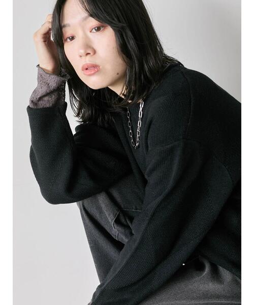 Samansa Mos2 blue（サマンサモスモスブルー） ニット セーター