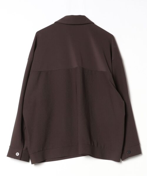 「Jieda」 長袖シャツ 2 ブラウン メンズ_画像2